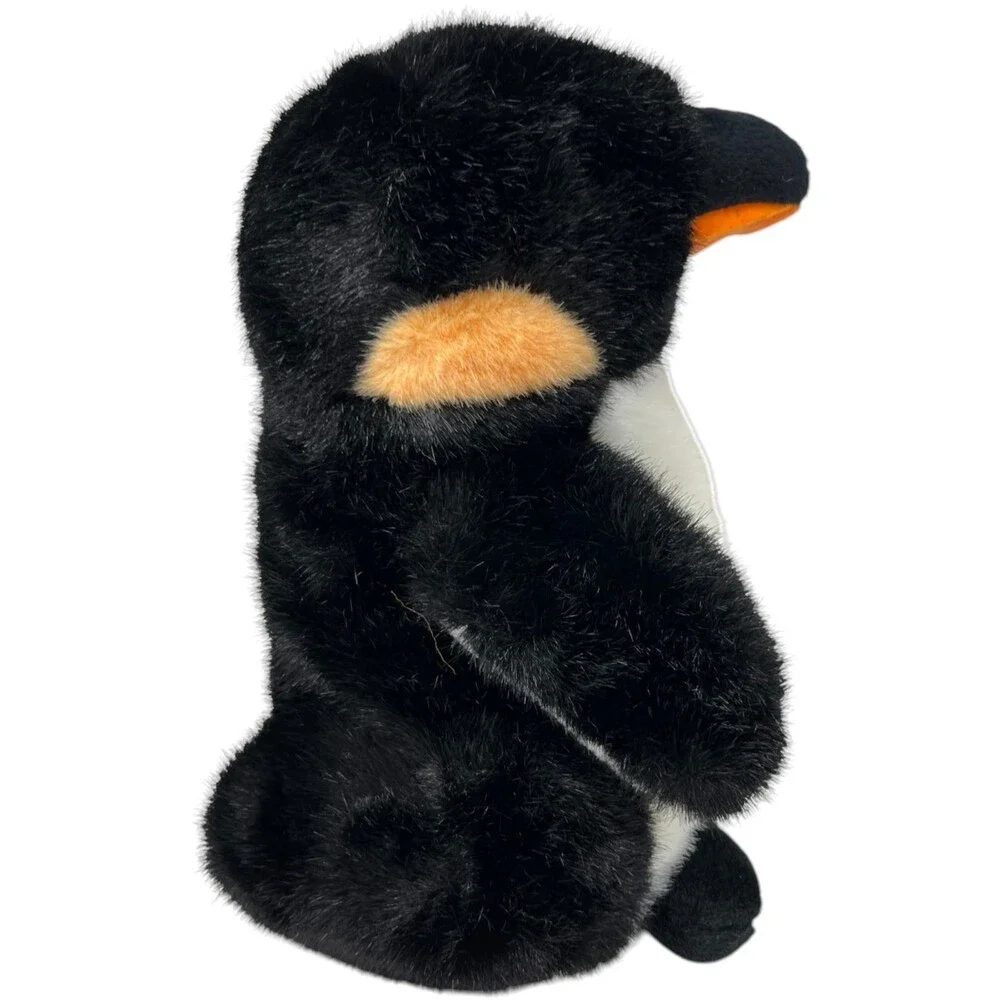 Russ Berrie Penguin Plush Peppi Emperor Bird Stuffed Animal Toy Black White Soft